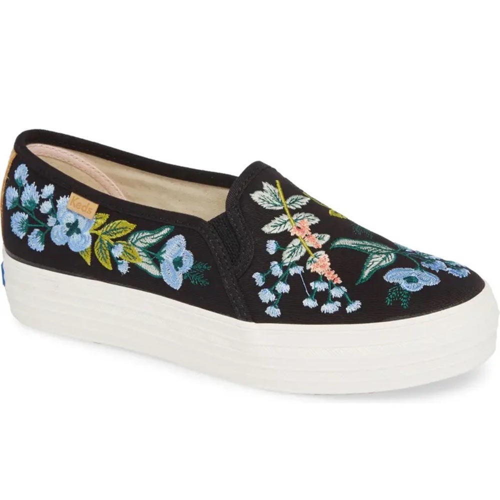 Rifle Paper Co Keds Embroidered